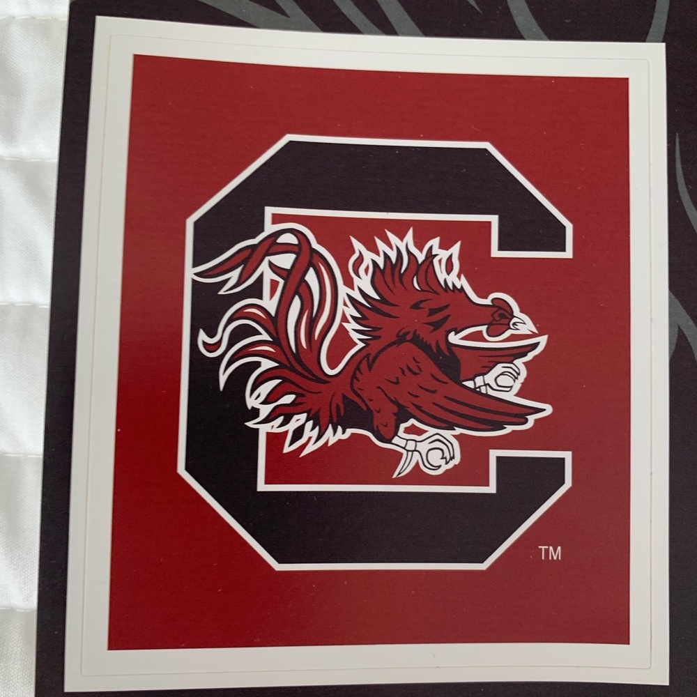 South Carolina Gamecocks 10 Stickers Decal USC Red Black Laptop Car Water Bottle - Picture 4 of 10